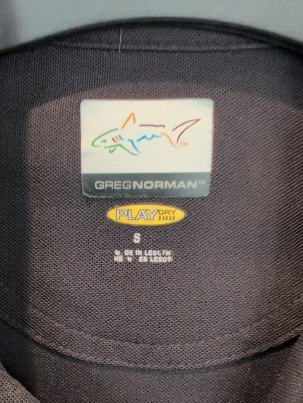 Greg Norman Collection Men's Black PlayDry Performance Polo